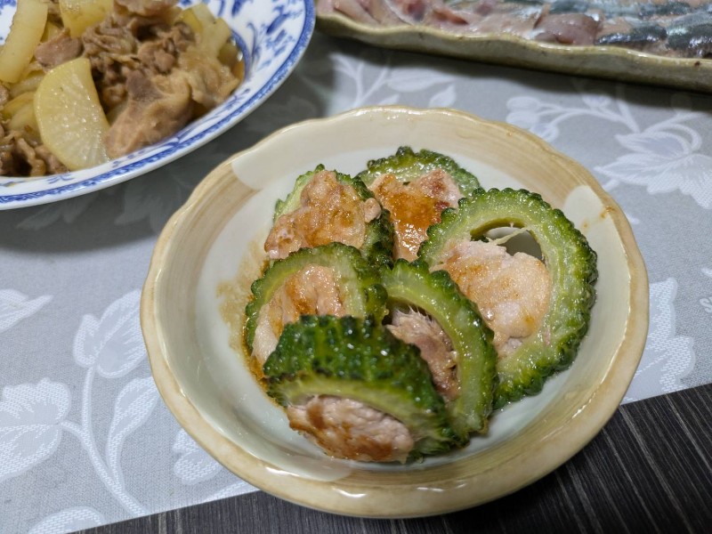 ゴーヤの豚肉つめ